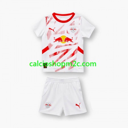 RB Leipzig Bambino Maglia Prima 2024/2025 Manica Corta